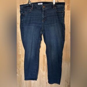 LOFT Plus Modern Skinny Medium Wash Jeans, Sz. 20